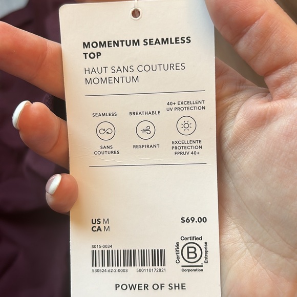 Brand New Athleta Momentum Seamless Top - Picture 3 of 4